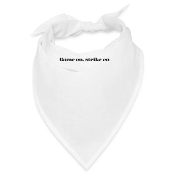 Bowling - Game on, strike on - Bandana - Weiß - Vorne