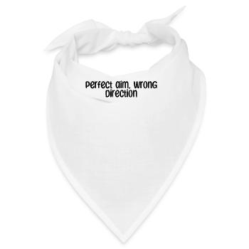 Bowling - Perfect aim, wrong direction - Bandana - Weiß - Vorne