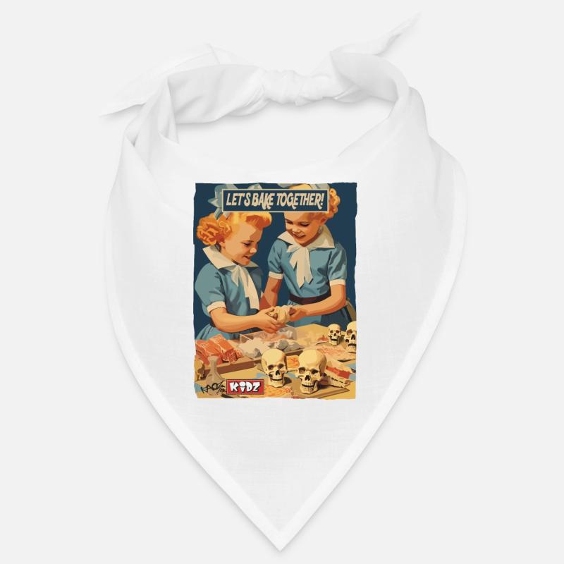 Filles cuisinant ensemble dans les années 1950 Bandana