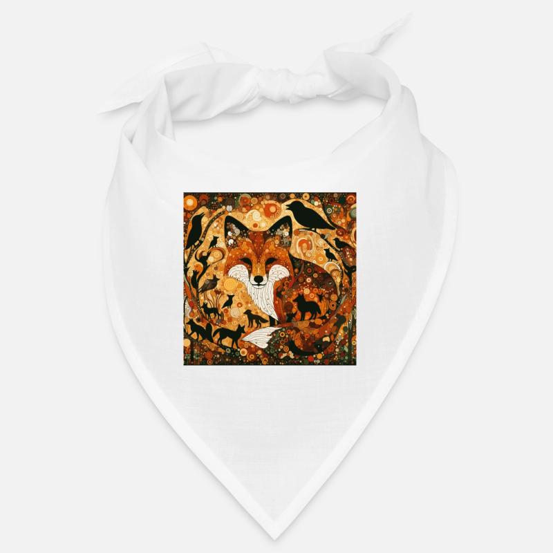 Renards peignant l'animal de la forêt de Klimt Bandana