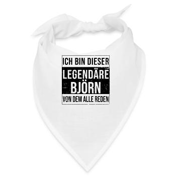 Ich bin dieser legendäre für Björn - Bandana - Weiß - Vorne