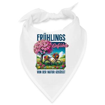 Frühling Gartenparty Outfit Natur Geschenk - Bandana - Weiß - Vorne