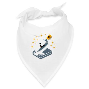 Knife Collector Knife Collection Hunting Fishing - Bandana - Weiß - Vorne