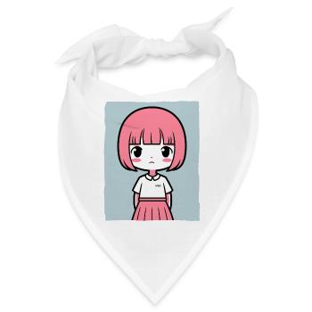 Einfach ein einfaches Mädchen - Bandana - Weiß - Vorne