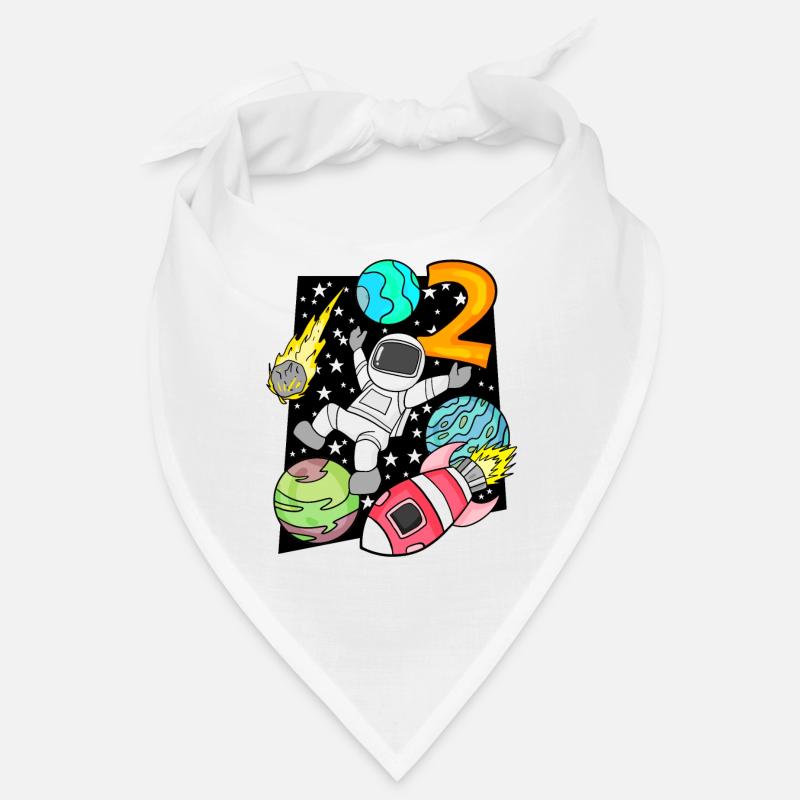 2 Anniversaire Garçon Astronaute Bandana