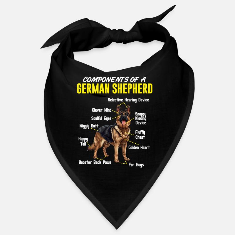 German Shepherd COMPONENTS OF A GERMAN Bandana