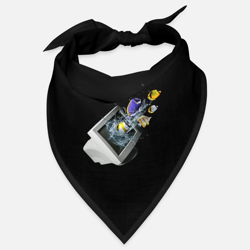 Frutiger Aero Aesthetic Tech Computer Aquarium Bandana