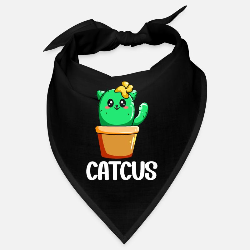 Chat Cactus Succulent Amoureux des Cactus Bandana