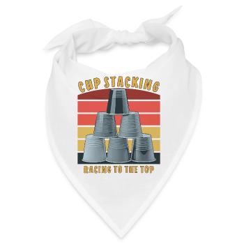 CUP STACKING RACING TO THE TOP - Bandana - Weiß - Vorne
