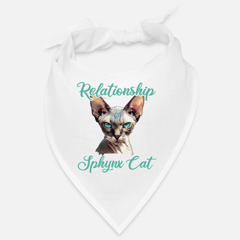 Sphynx Kätzchen Sphynx Katze - Bandana - Weiß