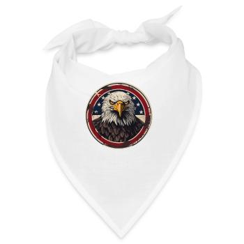 Die USA und Weißkopfseeadler - Bandana - Weiß - Vorne
