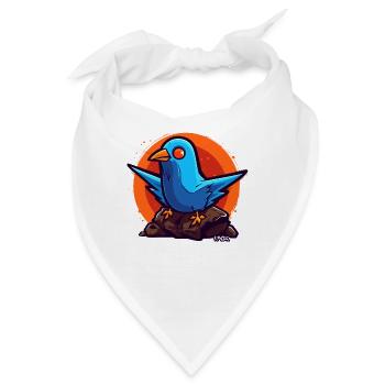 Friedenstaube - Bandana - Weiß - Vorne