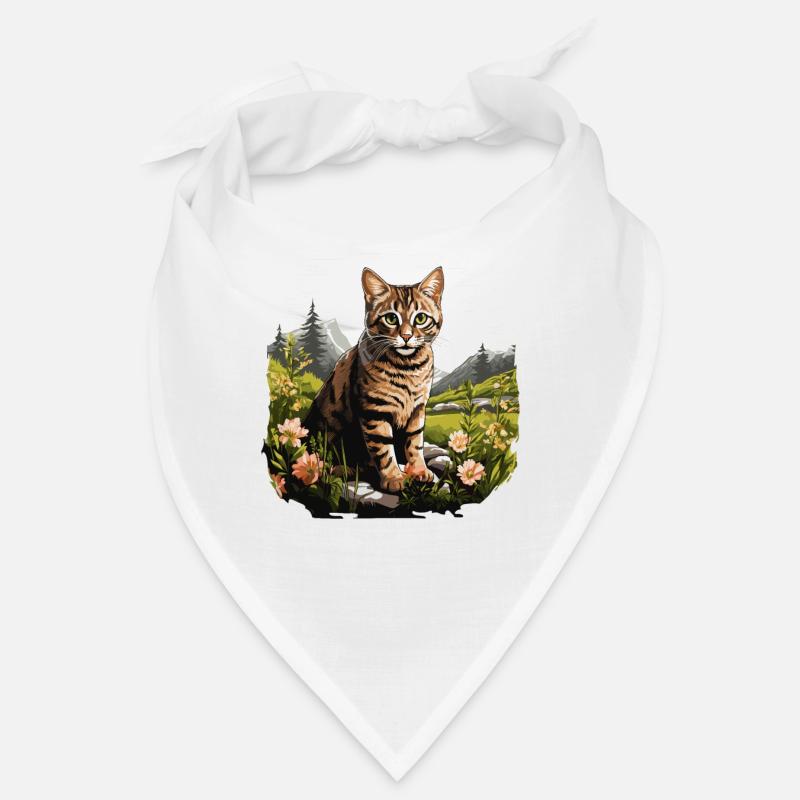 Tabby Kätzchen Tabby Katze Bandana