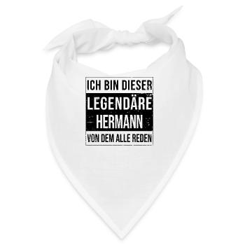 Ich bin dieser legendäre für Hermann - Bandana - Weiß - Vorne
