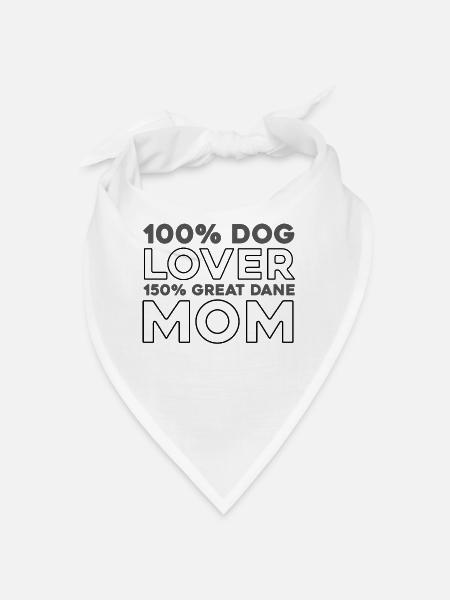Deutsche Dogge - Bandana - Weiß