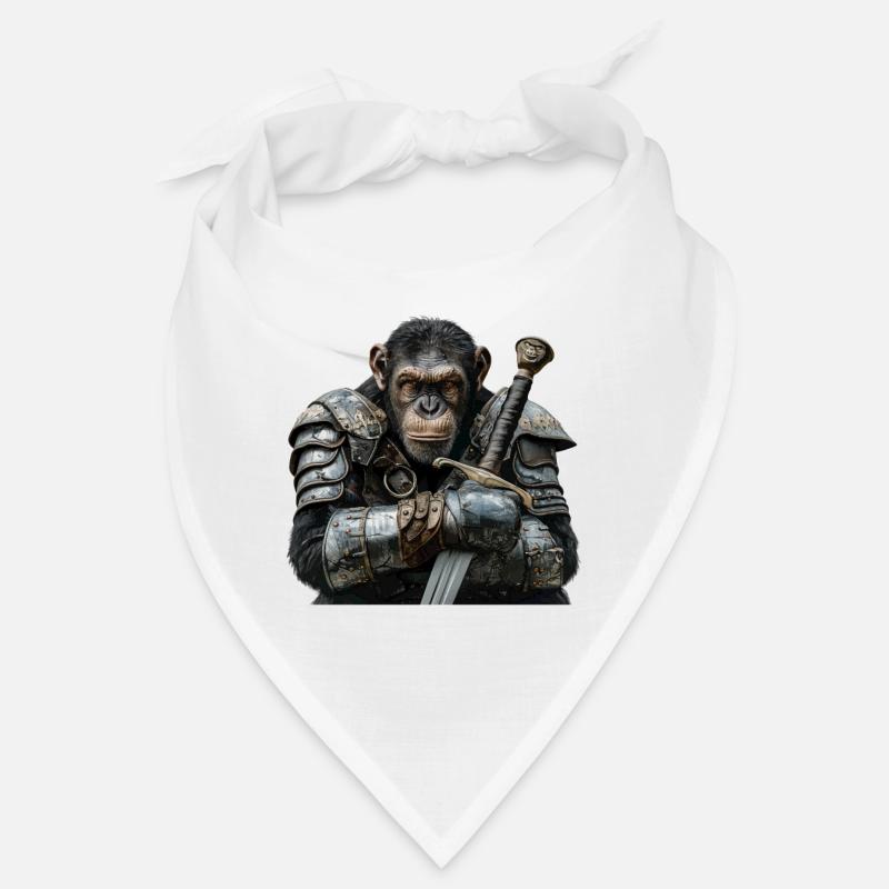 Chimpanzé Chevalier Moyen Âge Bandana