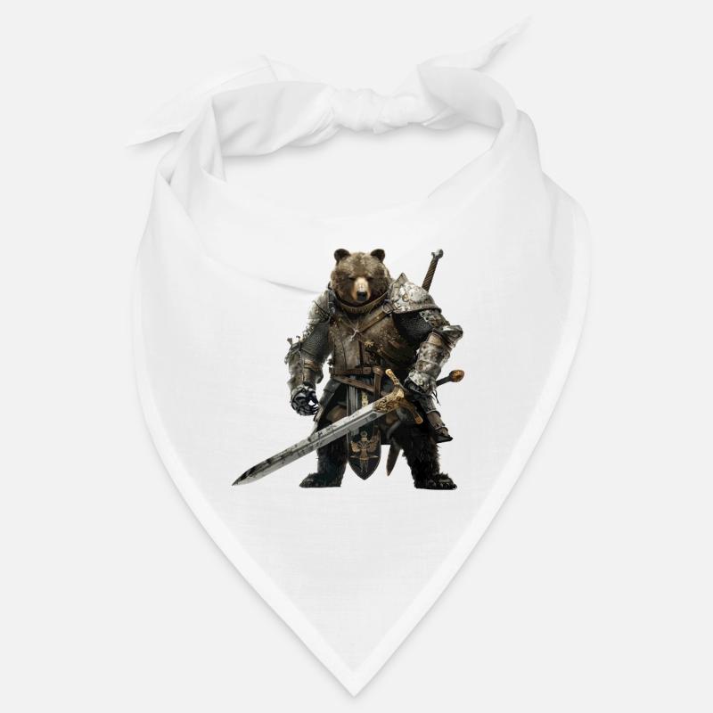 Grizzly Bär Ritter Mittelalter Bandana