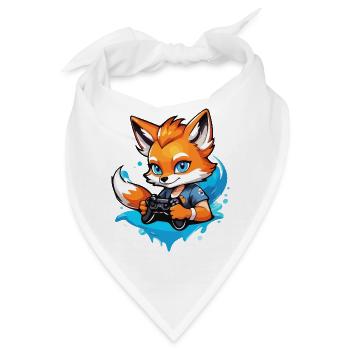 Gamer Cleverer Gaming Fuchs - Bandana - Weiß - Vorne