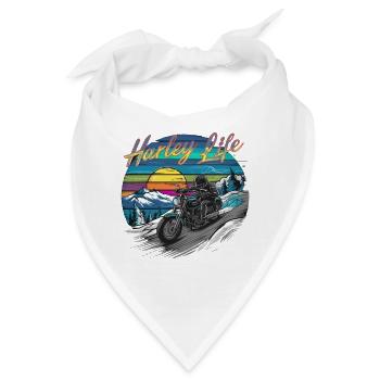 ADVENTURE-MOTORRÄDER - Bandana - Weiß - Vorne