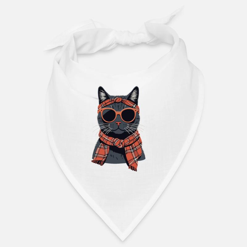 Mignon Chat Maman Cat Amant Maman Style Bandana