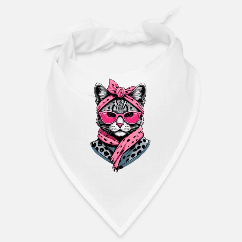Mignon Chat Maman Cat Amant Maman Style Bandana