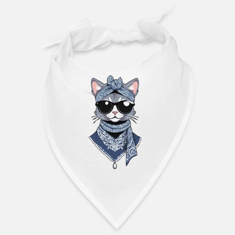Mignon Chat Maman Cat Amant Maman Style Bandana