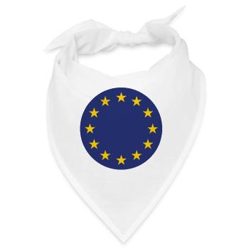 EU Flagge - Bandana - Weiß - Vorne