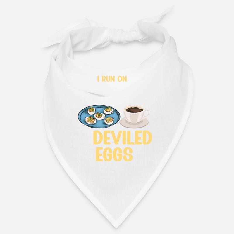 Stuffed Eggs Deviled Eggs - Bandana - white