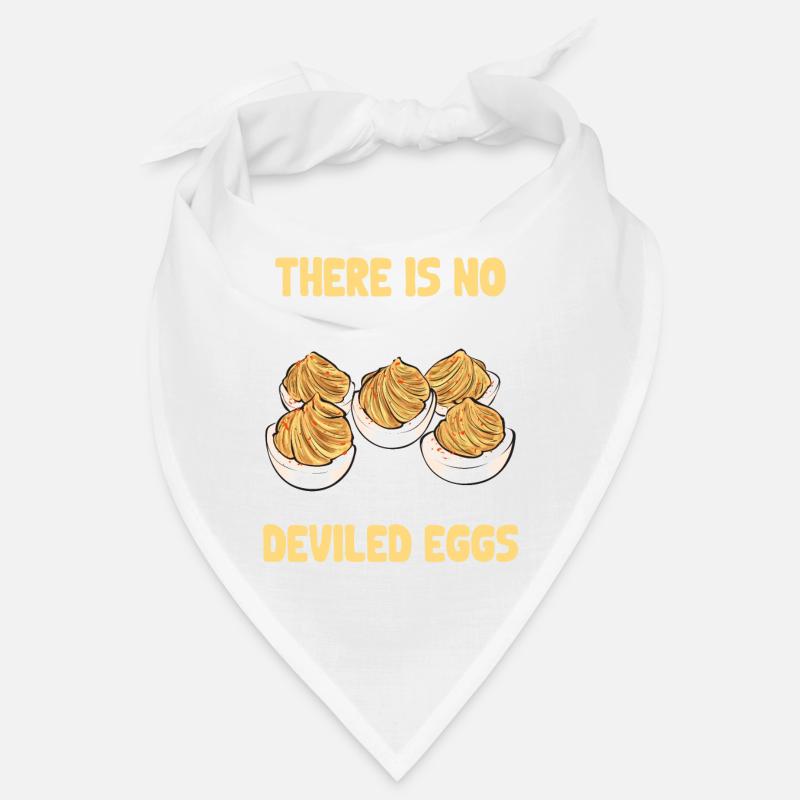 Gefüllte Eier Deviled Eggs - Bandana - Weiß