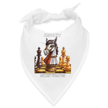 SCHACH KNIGHT SECRET WEAPON - Bandana - Weiß - Vorne