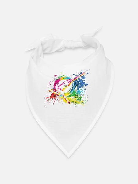 Cool cartwheel gymnast - Bandana - white - Front