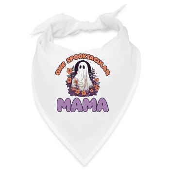 Halloween groovy Mama Geist Hippie Blumen Vintage - Bandana - Weiß - Vorne