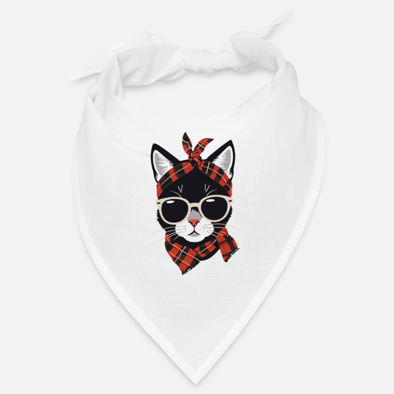 Mignon Chat Maman Cat Amant Maman Style Bandana