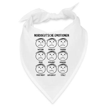 Norddeutsche Emotionen - Bandana - Weiß - Vorne