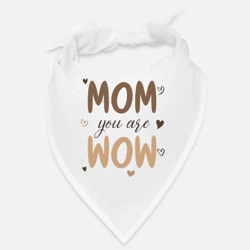 Mama Du Bist Wow Mom You Are Wow Mutter Muttertag Bandana