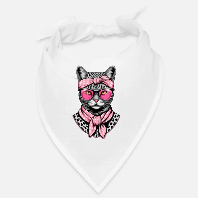 Mignon Chat Maman Cat Amant Maman Style Bandana