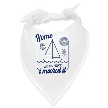 Segler Segelboot Zubehör Segelschiff - Bandana - Weiß - Vorne