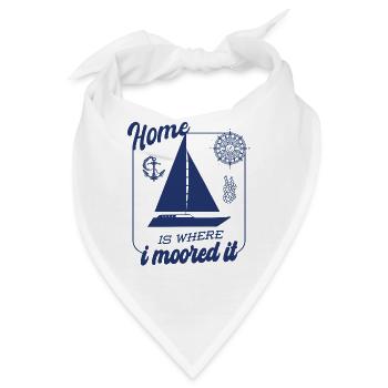 Segler Segelboot Zubehör Segelschiff - Bandana - Weiß - Vorne