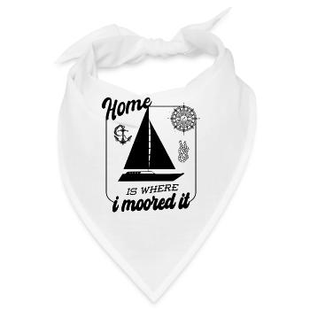 Segler Segelboot Zubehör Segelschiff - Bandana - Weiß - Vorne