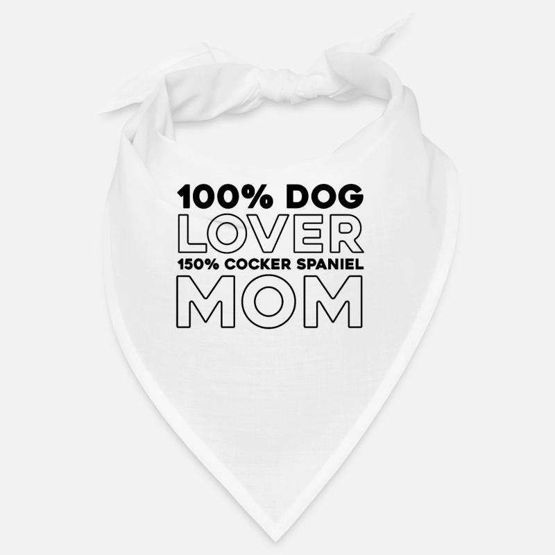 Cocker Spaniel - Bandana - white