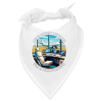 I AM AN AIRCRAFT CONTROLLER - Bandana - Weiß - Vorne