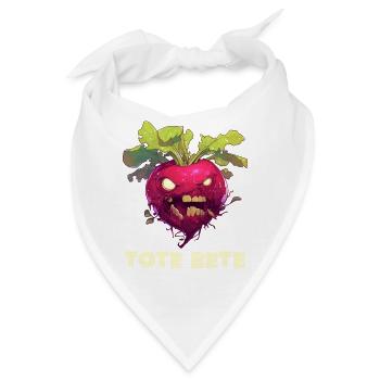 Halloween Rote Bete Tote Beete Tote Bete - Bandana - Weiß - Vorne