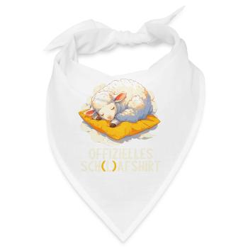 Offizielles Schafshirt Offizielles Schlafshirt - Bandana - Weiß - Vorne
