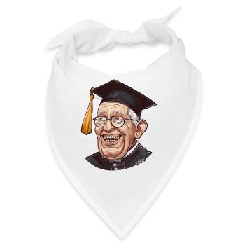 Alter Knacker Opa: Bildung Abschlussfeier Hut - Bandana - Weiß - Vorne