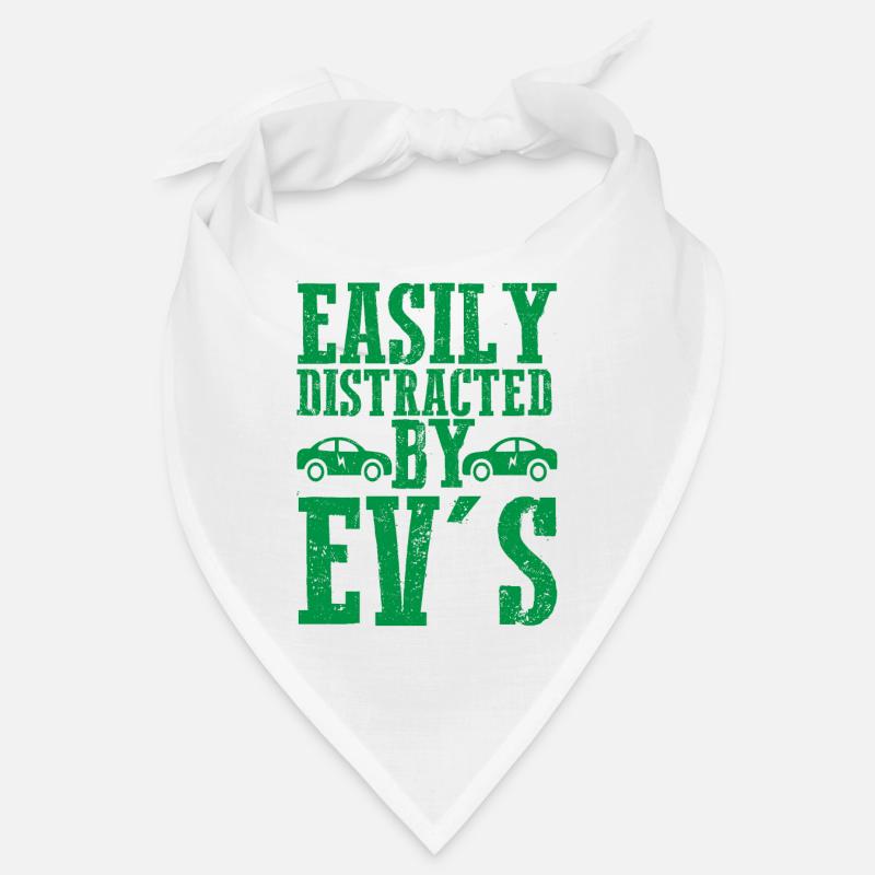 Easily Distracted By EV's EV Driver Electric Car Bandana