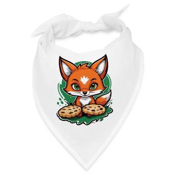 Foxy Chocolate Treats - Bandana - Weiß - Vorne