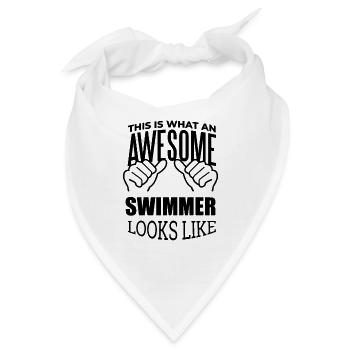Schwimmer Schwimmer Schwimmer Schwimmer - Bandana - Weiß - Vorne