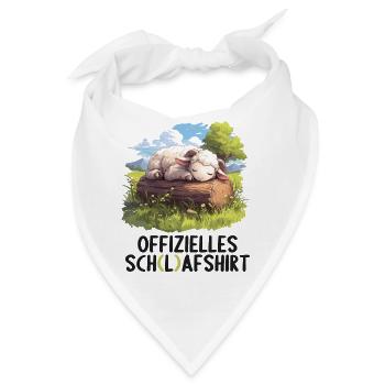 Offizielles Schafshirt Offizielles Schlafshirt - Bandana - Weiß - Vorne