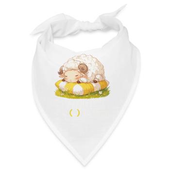 Offizielles Schafshirt Offizielles Schlafshirt - Bandana - Weiß - Vorne