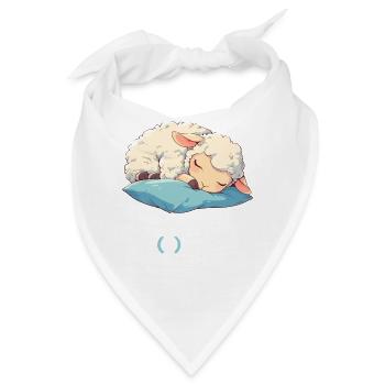 Offizielles Schafshirt Offizielles Schlafshirt - Bandana - Weiß - Vorne